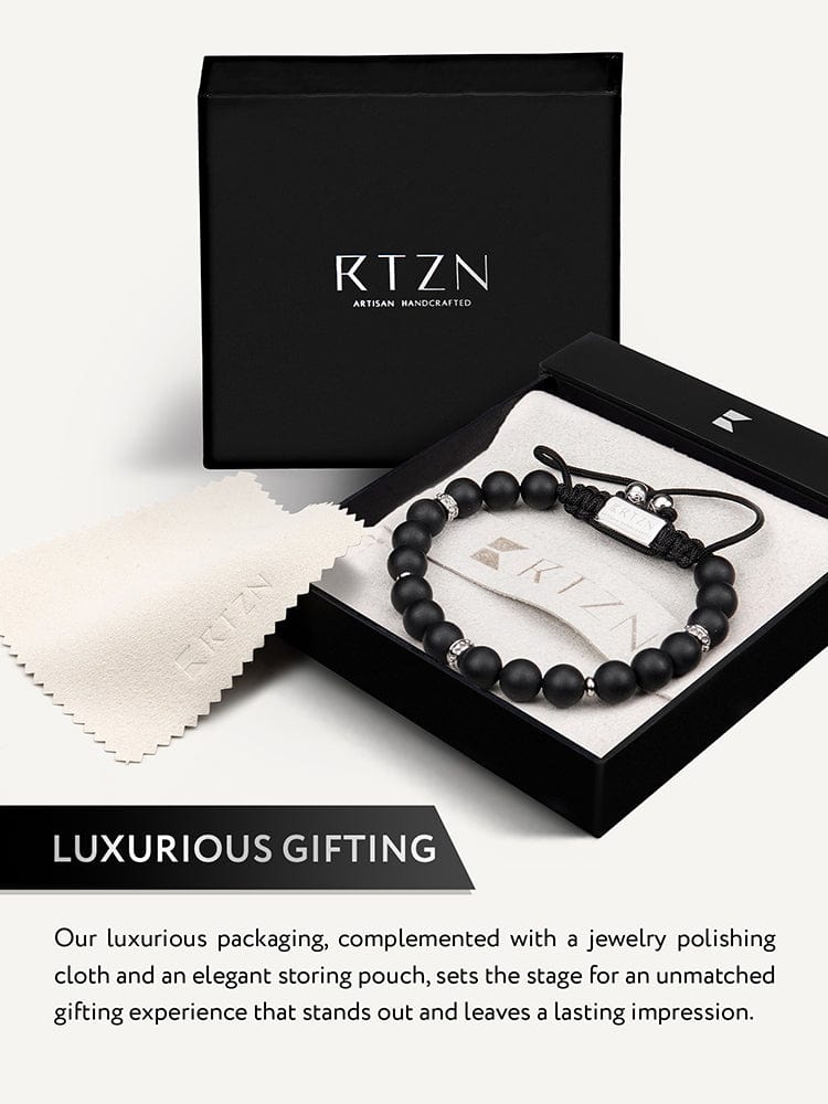 Black Onyx Beaded Bracelet - Mykonos