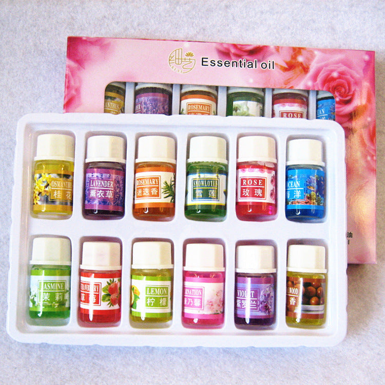 100% Pure Plant Essential Oil - Single Note Aromatherapy Oil for SPA, Diffuser & Wellness Q12 branches A box