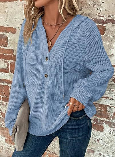 Women's Solid Color Long Sleeved Sportswear Lake blue 2XL