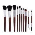 10 makeup brushes Brown