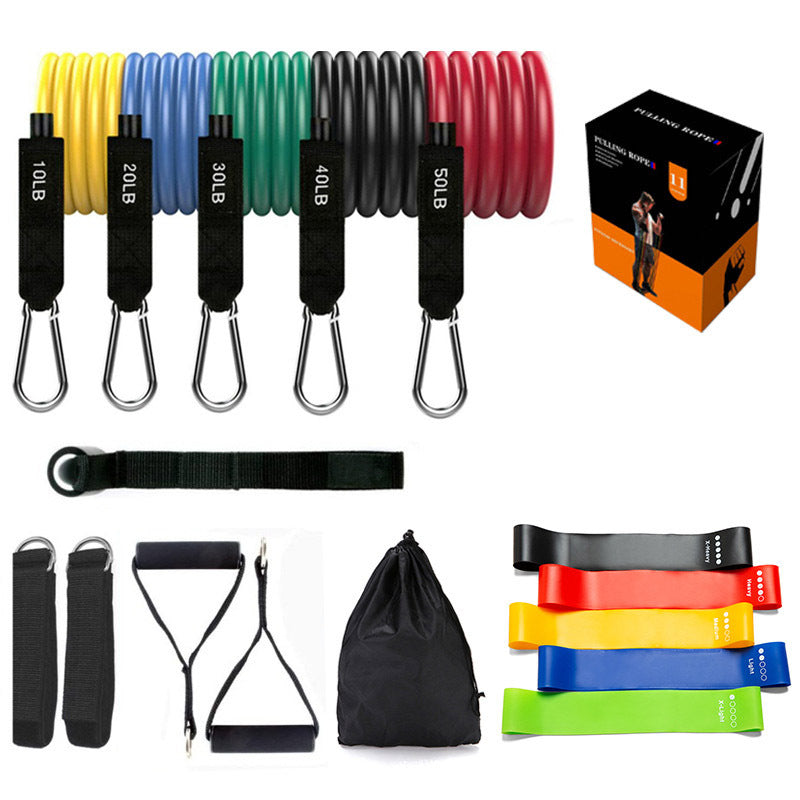 Latex Pull Rope Resistance Bands 17pcs
