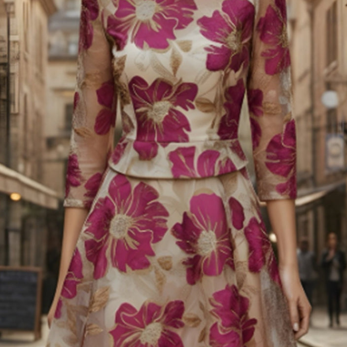 Polyester Women's Dress Purple