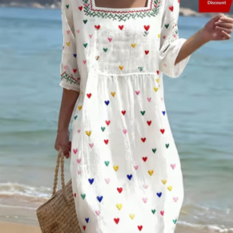 Polyester Women's Dress White