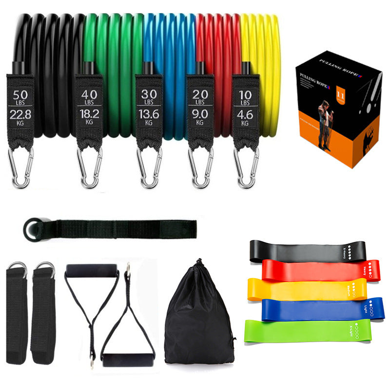 Latex Pull Rope Resistance Bands 17pcs 2