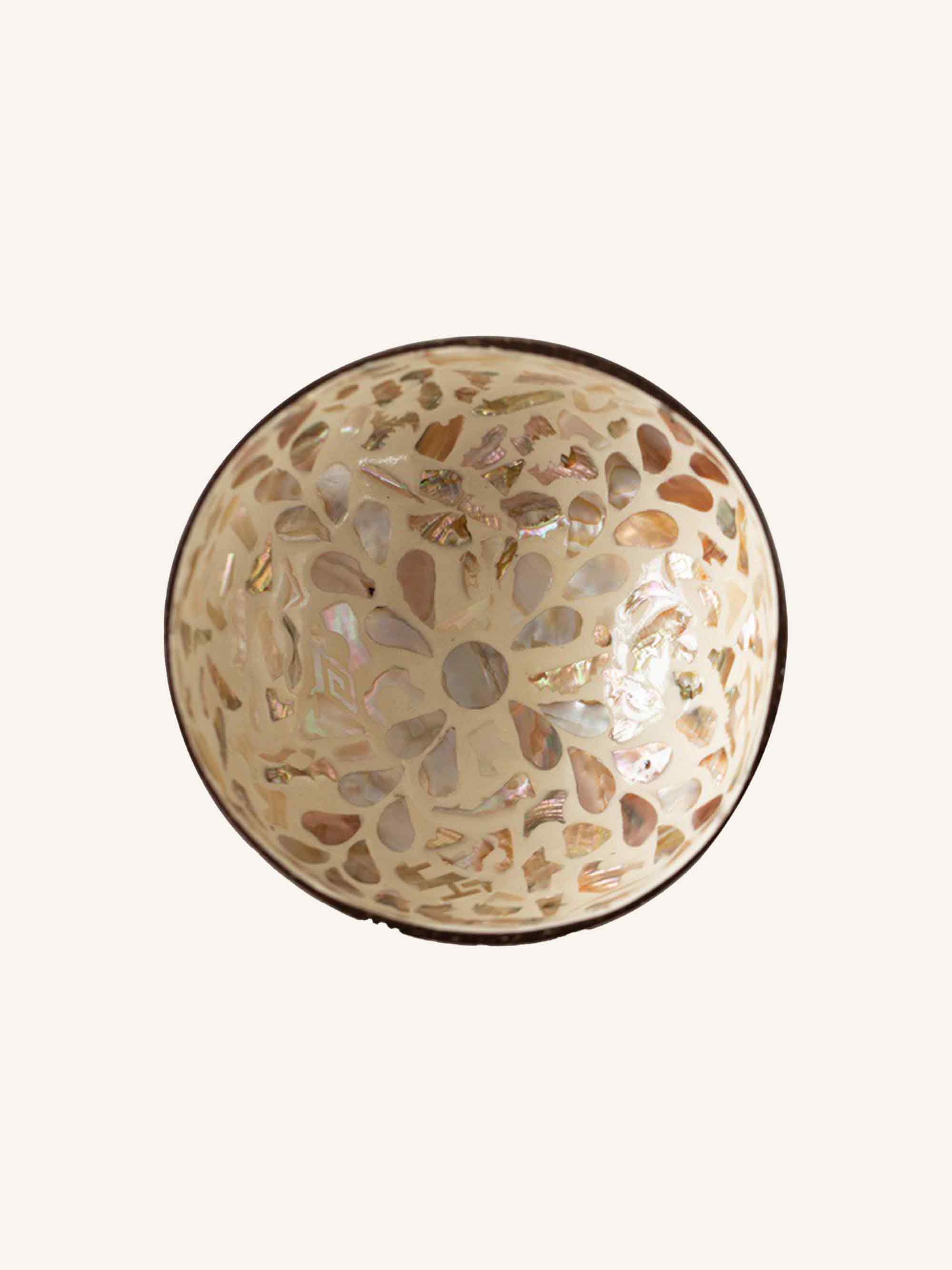 HANDMADE NATURAL SHELL COCONUT BOWL DECOR Heartfelt Charm One-Size