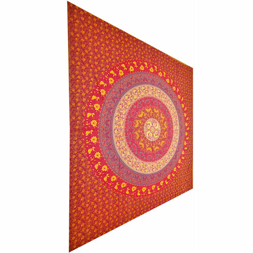 Botanical Garden Full Size Floral Tapestry Wall Art 90 x 80 Cherry Floral