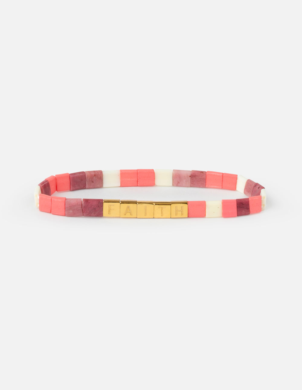 Faith Tile Letter Bracelet Large