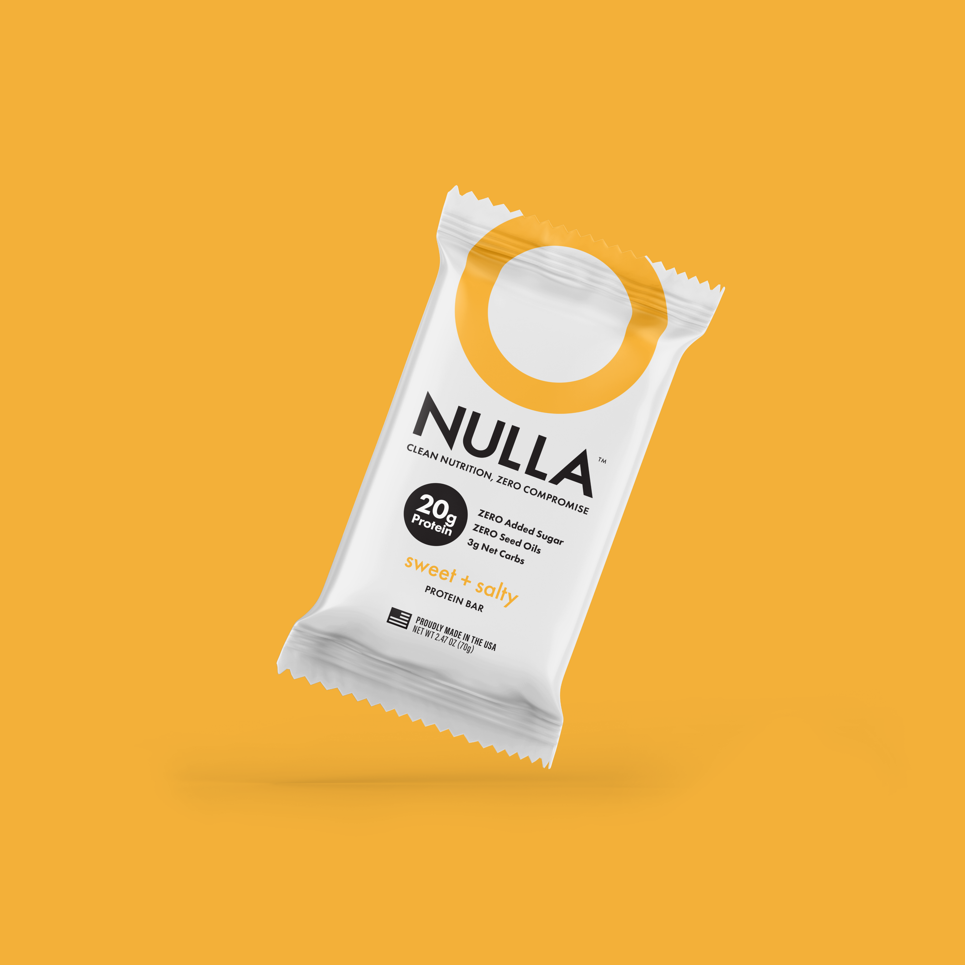 CleanForm Nutrition Nulla Protein Bar - 2 Flavors - Box of 12 Sweet and Salty