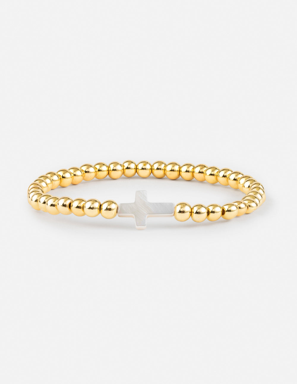 Gold Cross Bracelet Large