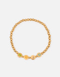 Gold WWJD Letter Bracelet Large
