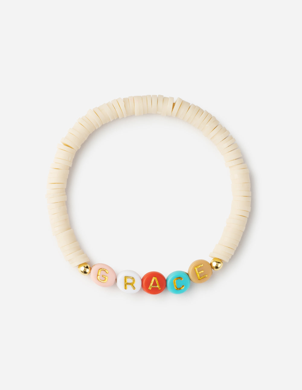 Grace Multicolored Letter Bracelet Large