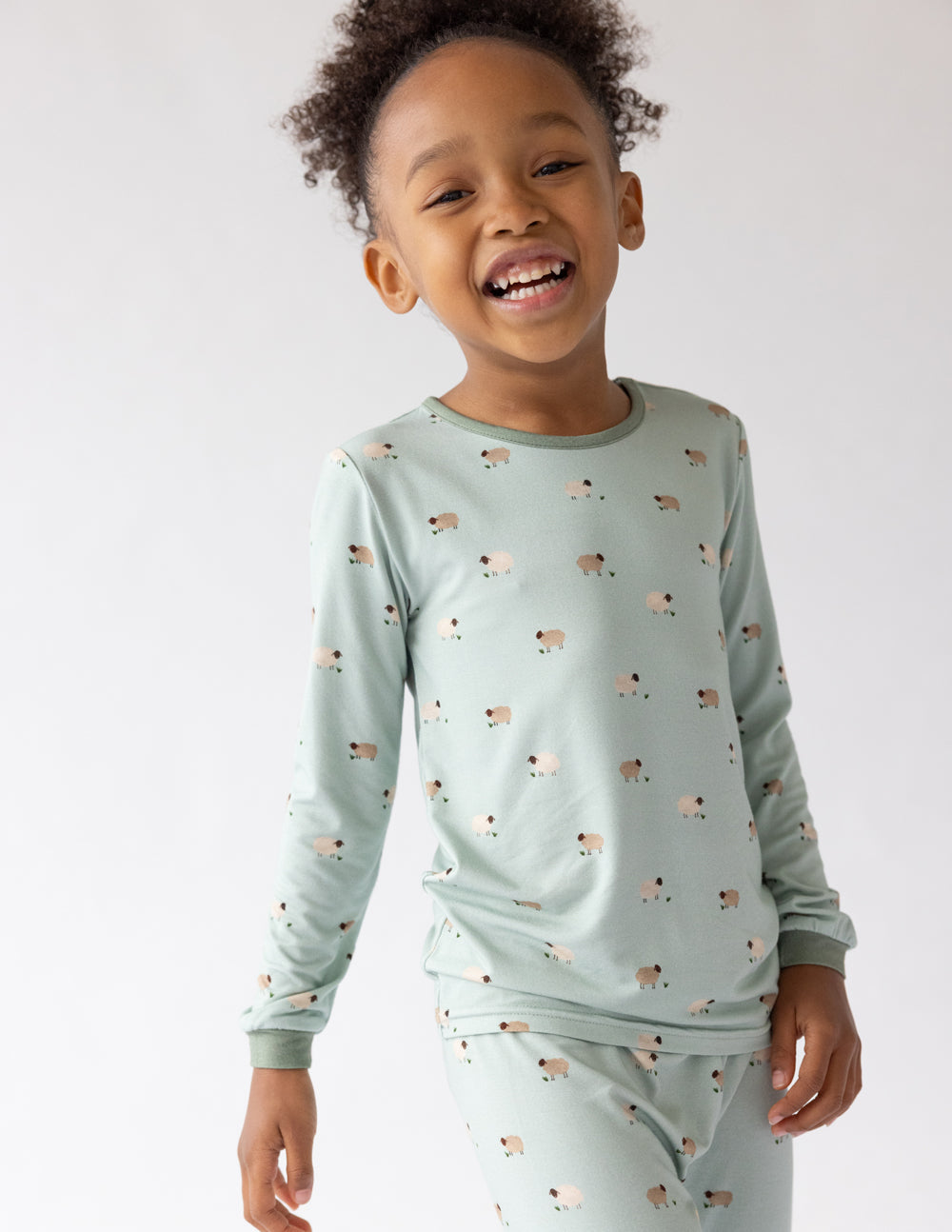 Lamb Bamboo Kids Pajama Set 6Y