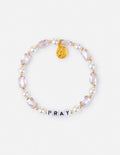 Pray Pearl Letter Bracelet Large