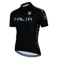 Mens Cycling Jersey Classic Black Cycling Racing Tops Short Sleeve A5