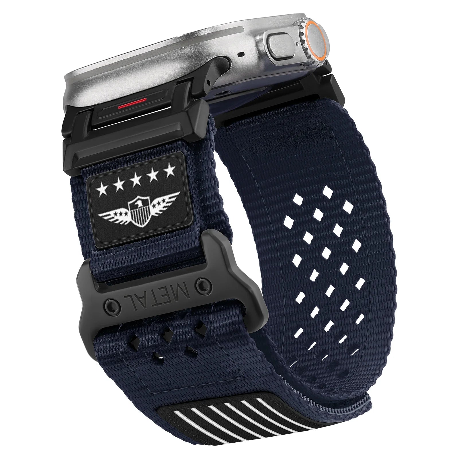 Apple Watch Nylon Band - Sport Loop - Breathable and Durable midnight blue