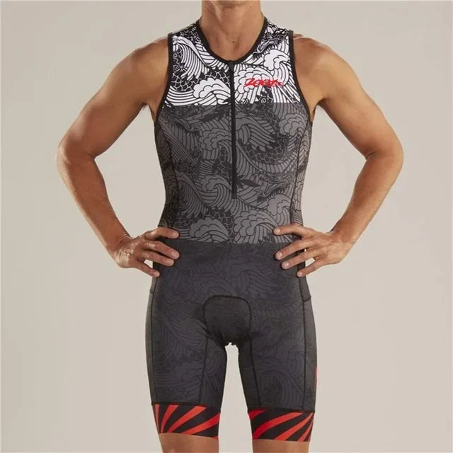 Zootekoi Triathlon Men's Breathable Sleeveless Jacket 8