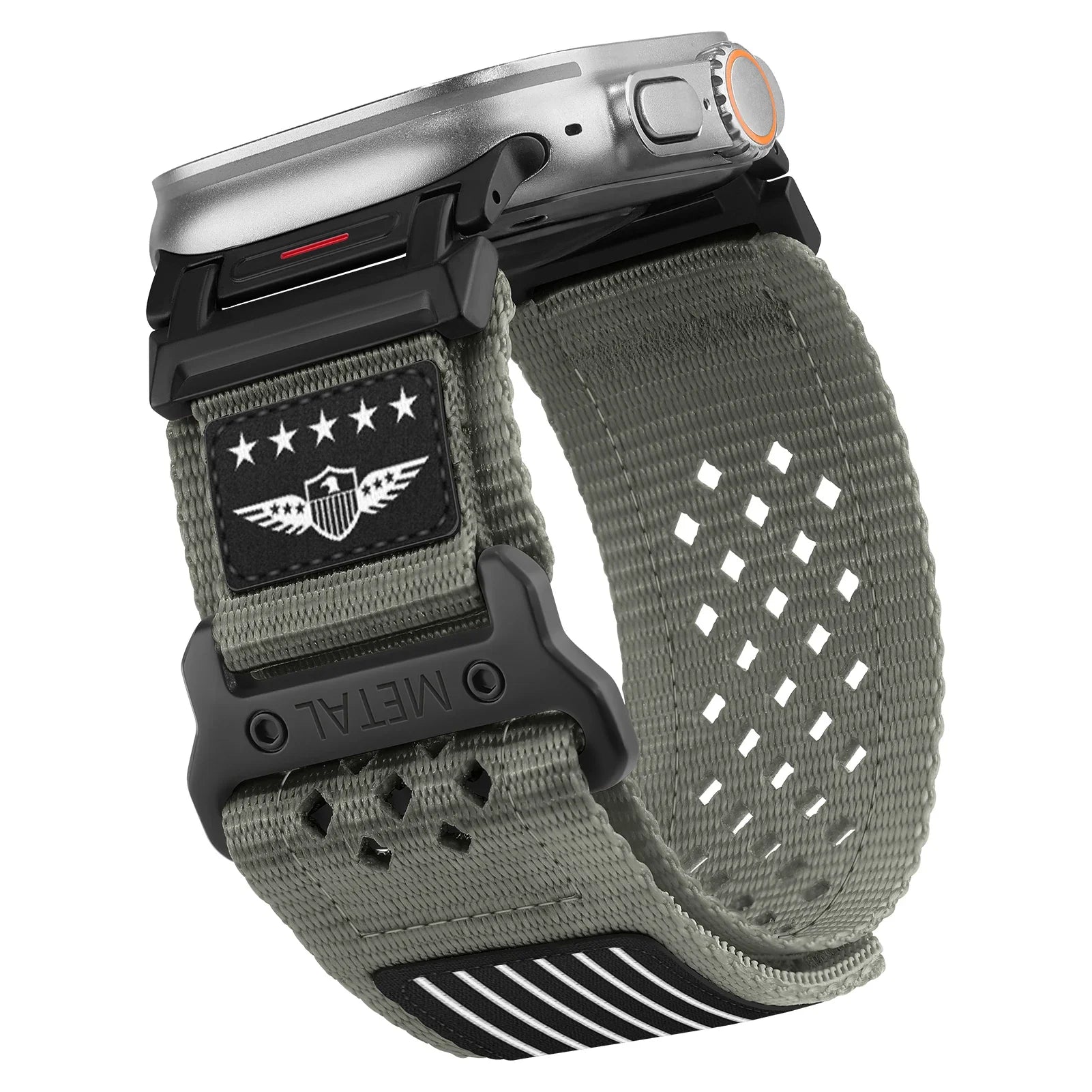 Apple Watch Nylon Band - Sport Loop - Breathable and Durable gray