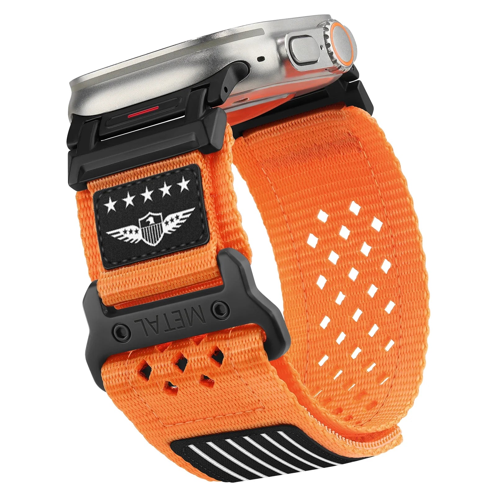 Apple Watch Nylon Band - Sport Loop - Breathable and Durable orange