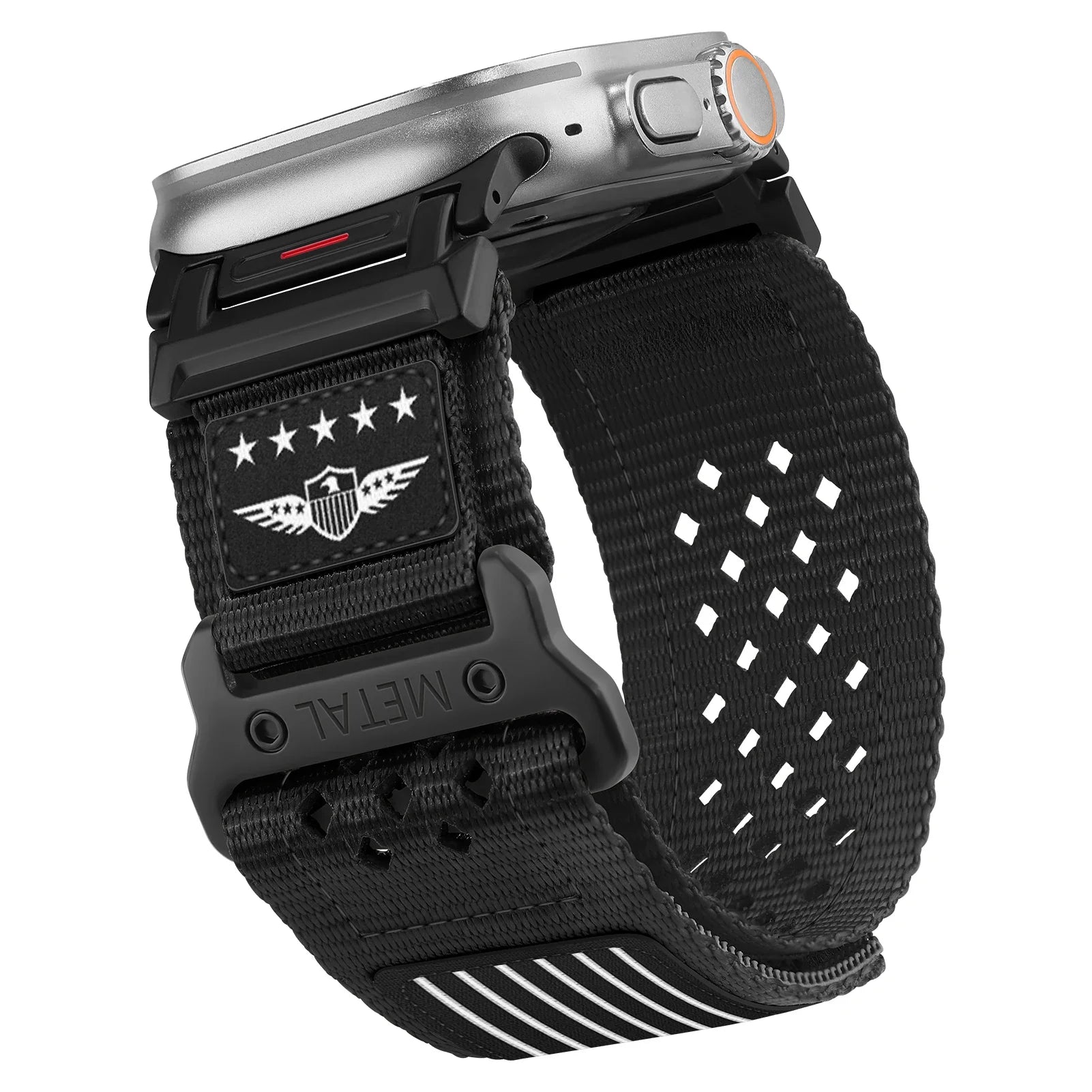 Apple Watch Nylon Band - Sport Loop - Breathable and Durable black