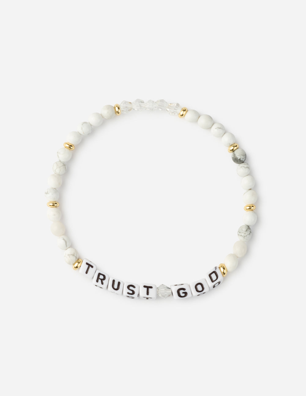 Trust God Letter Bracelet Large