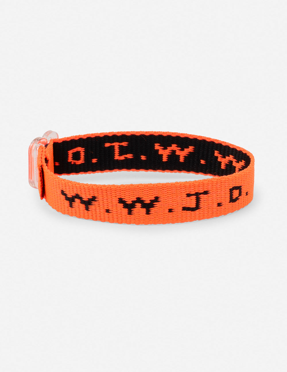 WWJD Bracelet Neon Orange