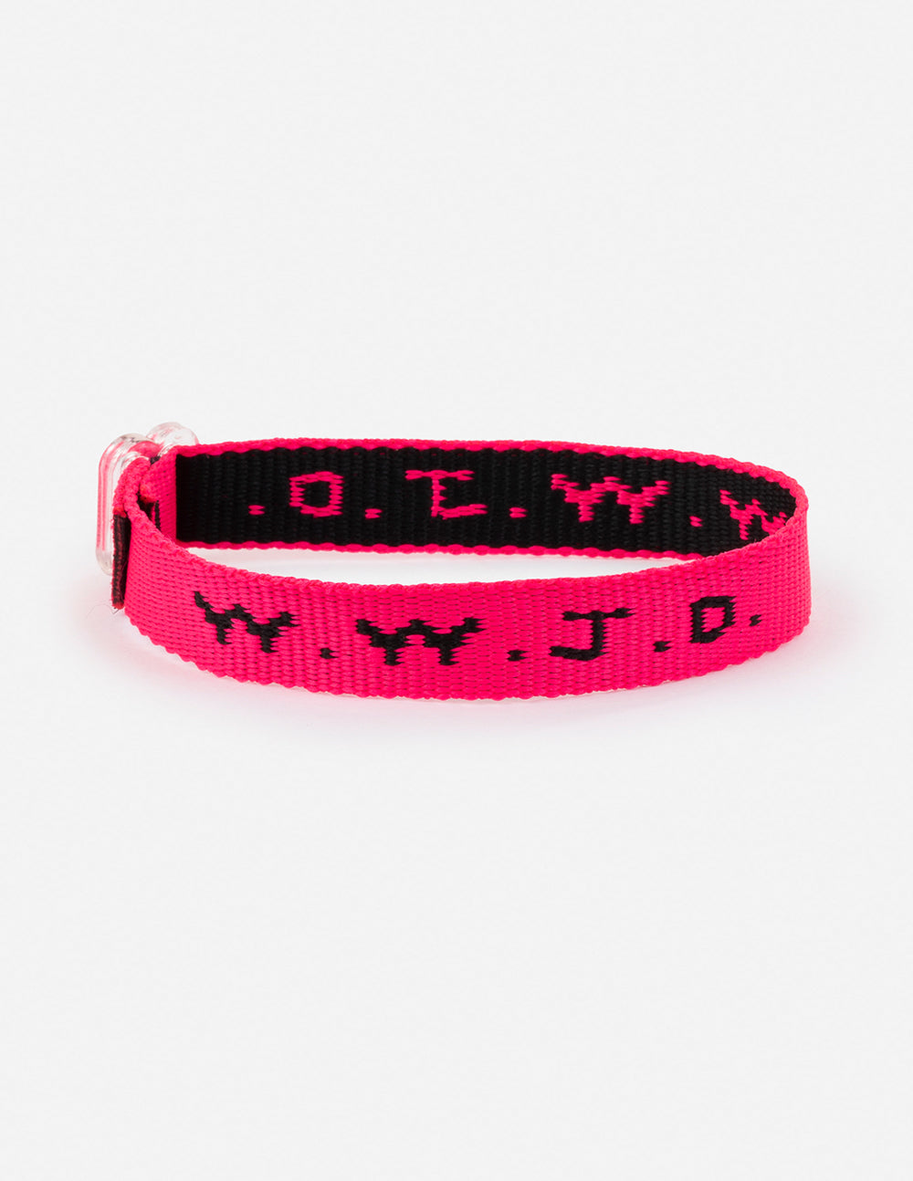 WWJD Bracelet Neon Pink