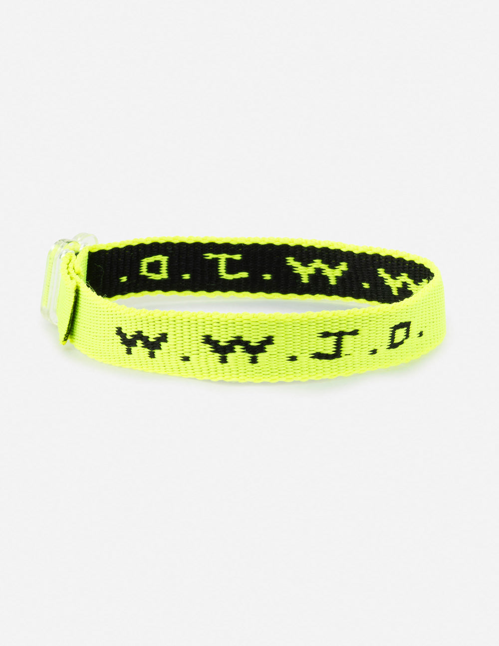 WWJD Bracelet Neon Yellow