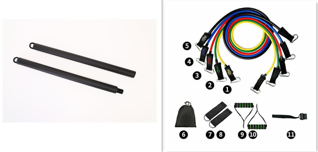 Latex Pull Rope Resistance Bands 11pcs Twosections