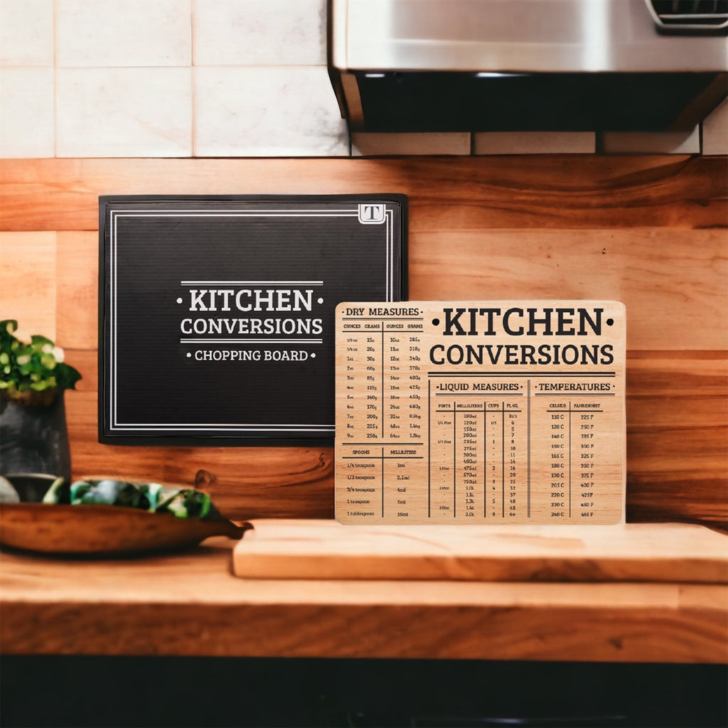 Bamboo Kitchen Conversion Board 12.75x10 Inch Measurement Countertop Decor Gift