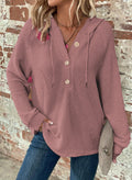 Women's Solid Color Long Sleeved Sportswear Pink