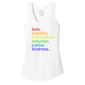 'Kindness is' Pride Racerback White