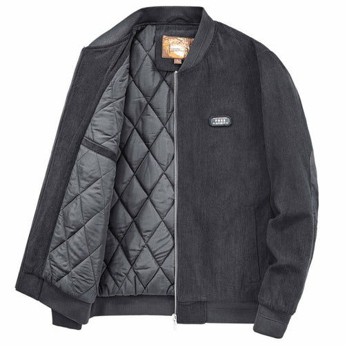 ChicPatch Men's Winter Zip Jacket Gray