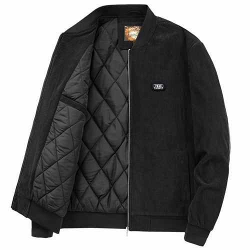 ChicPatch Men's Winter Zip Jacket Black