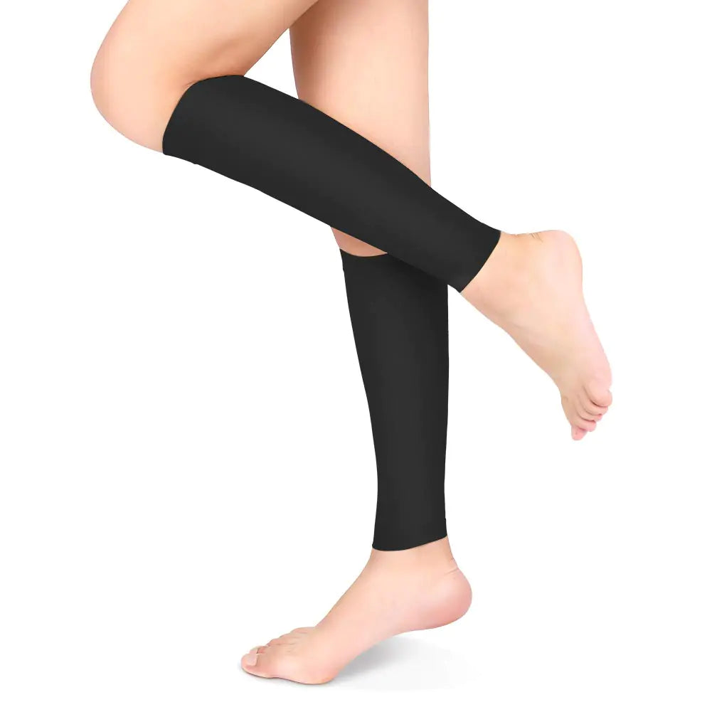 Calf Compression Sleeves Footless Compressed Socks Black XL