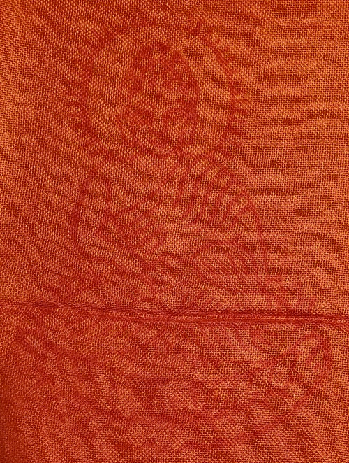 Om Symbol Printed Scarf Lightweight Boho Asian Motif Buddha